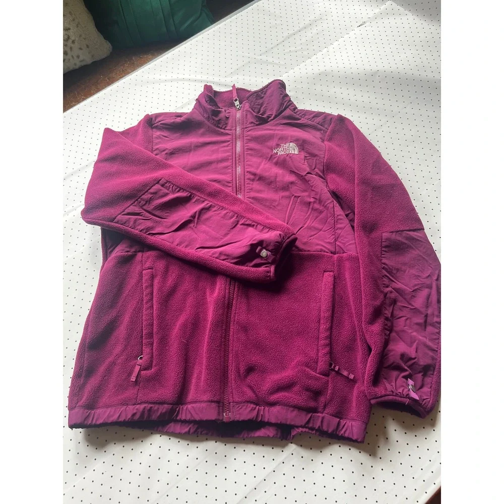 The North Face Girls Denali 2.0 Fleece Jacket Berry Purple XL 18 Full Zip